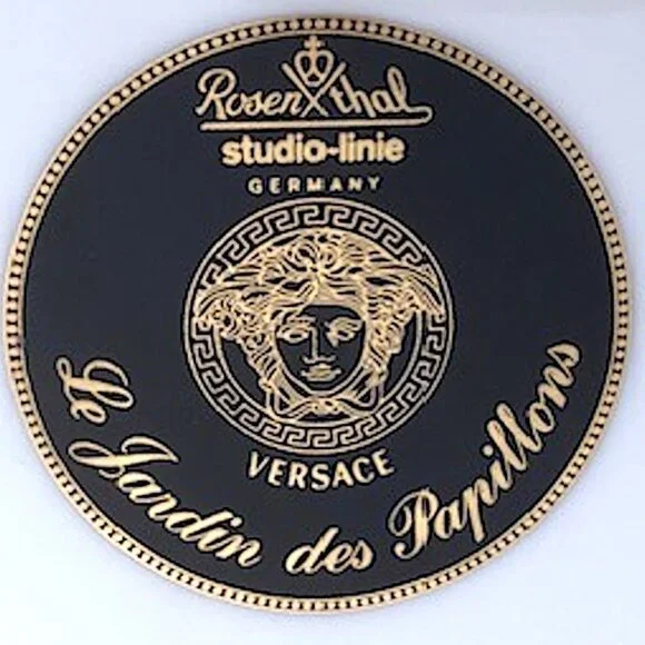 Rosenthal VERSACE Le Jardin de Papilllons Square Dish 22 cm / 8.6" - Picture 7 of 7